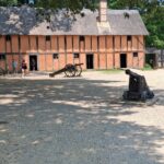 Building inside Jamestown fort.