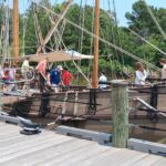 Closer shot of ship at Jamestown.